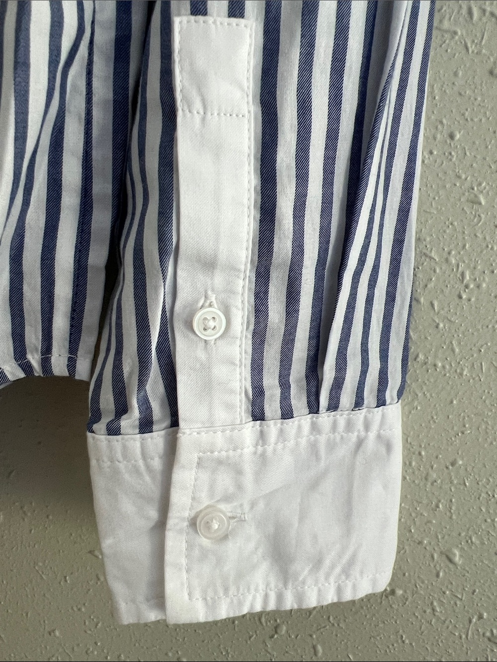 New Everlane THE MUST-HAVE SHIRT IN SILKY COTTON in Mariner Blue/ White Size 0 - Picture 12 of 14